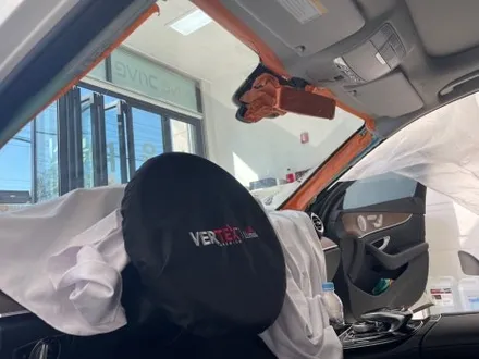 벤츠 E300 루마버텍스 700 전면 유리 재시공 썬팅 결과!