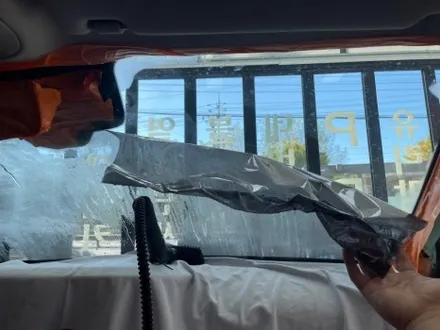 벤츠 E300 루마버텍스 700 전면 유리 재시공 썬팅 결과!