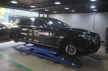 [벤츠 S500 마이바흐] 휠복원(하이퍼실버) / 하남시 풍산동