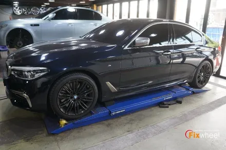 [BMW 540I] 검정유광 휠복원~ / 하남시 풍산동