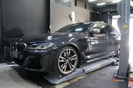 [휠수리][휠복원]BMW 550i(G30) 무광 다이아몬드컷팅휠 / 하남시 풍산동