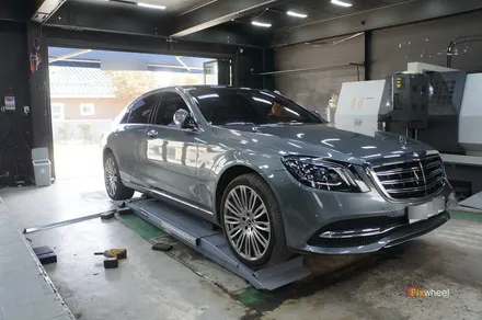 [휠수리][휠복원] 벤츠 S560 하이퍼실버색상 / 하남시 풍산동