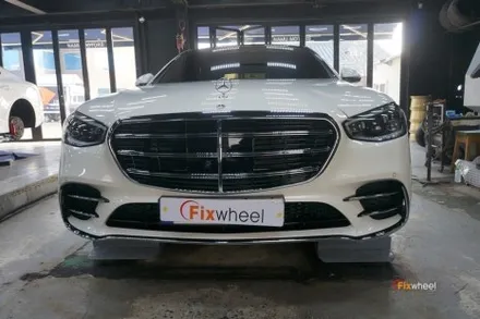 벤츠 W223 S580 21인치 신마차휠 휠복원 / 하남시 풍산동