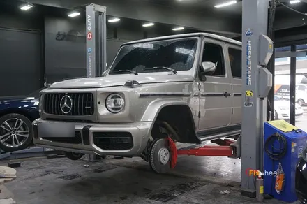 [휠도색] 벤츠 G63 AMG (G바겐) 검정무광{matt black} 휠도색 / 하남시 풍산동