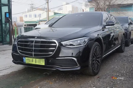 타이어 휠 복원 벤츠S500 작업 노하우 / 하남시 풍산동