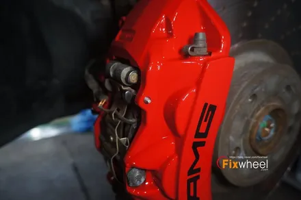 [벤츠 C63 AMG] RED COLOR 캘리퍼도색 ^^ / 하남시 풍산동