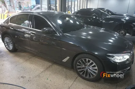 [BMW 530i] 메탈릭실버 색상 휠복원!! / 하남시 풍산동