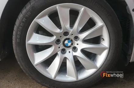 [BMW 528i] 메탈릭실버 휠복원~ / 하남시 풍산동