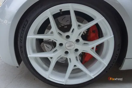 [휠도색][분체도장] BMW E92 M3 보센휠 화이트로 분체도장 / 하남시 풍산동