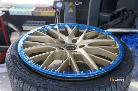 [휠복원]포르쉐 파나메라 순정 골드색상 휠복원 / 하남시 풍산동