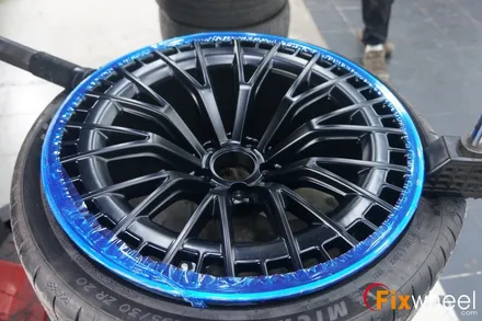 벤츠CLE53AMG 투톤 휠도색, 먼 지역에서도 픽스휠을 찾아오는 이유 / 하남시 풍산동