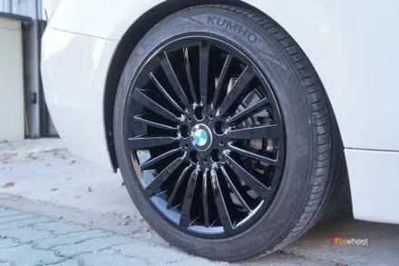 [휠복원][휠수리]검정유광 도색되어진 BMW 428i 휠복원 / 하남시 풍산동