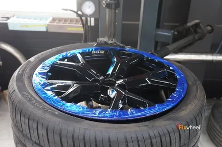[휠도색]BMW X5 블랙유광 분체도장 휠도색 / 하남시 풍산동