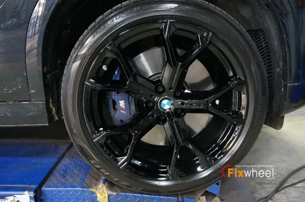 [BMW X6] 검정유광 색상의 휠도색!! / 하남시 풍산동
