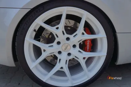 [휠도색][분체도장] BMW E92 M3 보센휠 화이트로 분체도장 / 하남시 풍산동