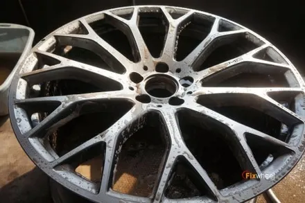 R232 벤츠 SL63AMG 로고 살려서 휠복원 / 하남시 풍산동