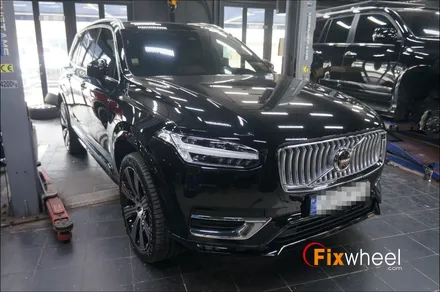 볼보 XC90 휠복원, 림 가장자리 손상 살리기 / 하남시 풍산동