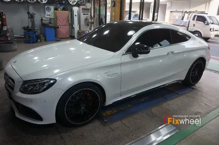 [벤츠 C63 AMG] 휠도색 & 캘리퍼도색 / 하남시 풍산동