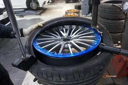 벤츠 W223 S580 21인치 신마차휠 휠복원 / 하남시 풍산동