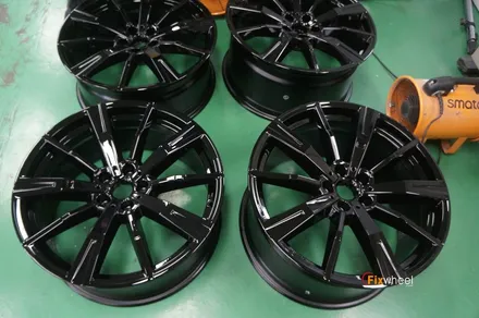 [휠도색] BMW G60 530i 블랙유광 휠도색 / 하남시 풍산동
