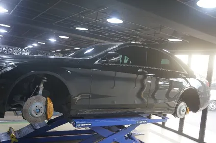 [벤츠 S350d] 캘리퍼도색(골드) + 휠도색 ^^ / 하남시 풍산동