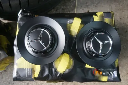 [벤츠 C63 AMG] 투톤 색상 휠도색 & 캘리퍼도색 / 하남시 풍산동