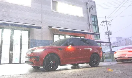 [휠도색]레인지로버 스포츠 22인치 검정유광(블랙유광)분체도장 휠도색 / 하남시 풍산동