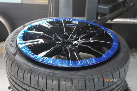 [휠도색] BMW G60 530i 블랙유광 휠도색 / 하남시 풍산동
