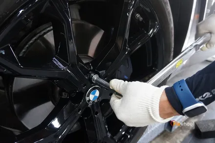 [휠도색]BMW X5 블랙유광 분체도장 휠도색 / 하남시 풍산동