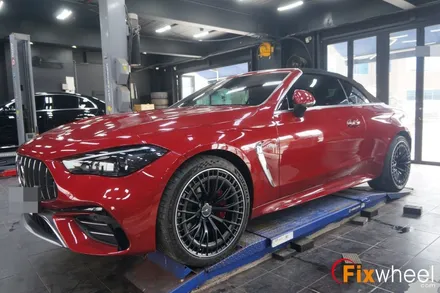 벤츠CLE53AMG 투톤 휠도색, 먼 지역에서도 픽스휠을 찾아오는 이유 / 하남시 풍산동