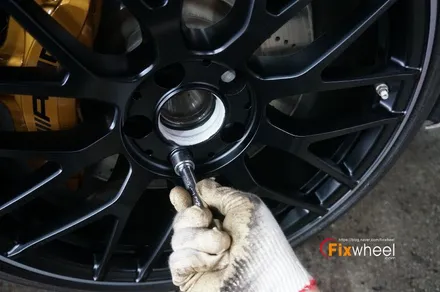 [벤츠 C63 AMG] 투톤 색상 휠도색 & 캘리퍼도색 / 하남시 풍산동