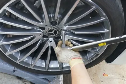 벤츠 W223 S580 21인치 신마차휠 휠복원 / 하남시 풍산동