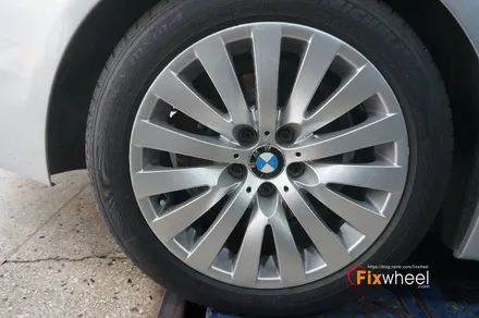 [BMW 520d] 메탈릭실버 휠복원!! / 하남시 풍산동