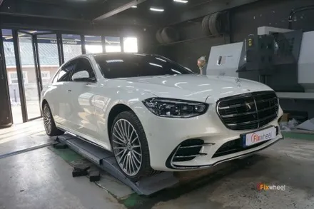 벤츠 W223 S580 21인치 신마차휠 휠복원 / 하남시 풍산동