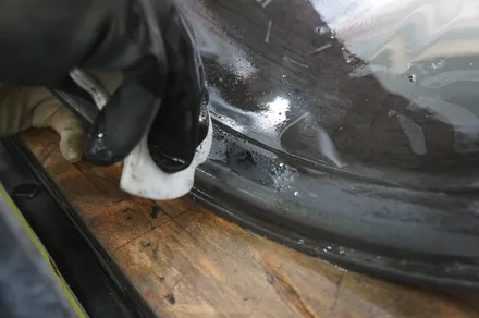 [모노블럭 F] G바겐과 잘어울리는 브라부스 플래티넘 에디션 Monoblock F 23인치 휠수리 및 휠복원 그리고 오리지널 색상으로 휠도색 ! / 하남시 풍산동