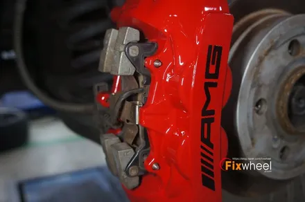 [벤츠 C63 AMG] RED COLOR 캘리퍼도색 ^^ / 하남시 풍산동