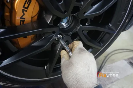 [벤츠 C43 AMG] 휠도색 & 캘리퍼도색 / 하남시 풍산동