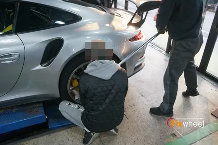 [휠도색] 포르쉐 991 GT3RS 포르쉐 순정코드로 휠도색하기 / 하남시 풍산동