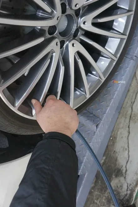 벤츠 W223 S580 21인치 신마차휠 휠복원 / 하남시 풍산동