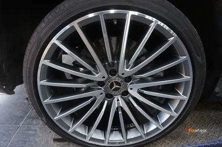 벤츠 S500 21인치(일명 : 신마차휠) 다이아몬드컷팅 휠복원 / 하남시 풍산동