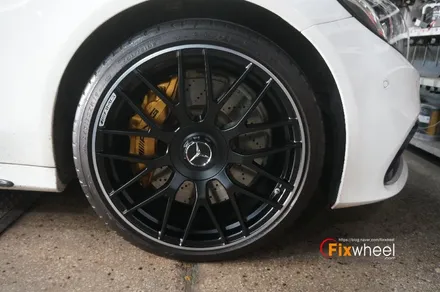 [벤츠 C63 AMG] 투톤 색상 휠도색 & 캘리퍼도색 / 하남시 풍산동