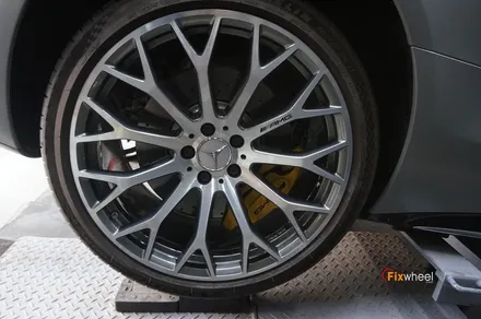 R232 벤츠 SL63AMG 로고 살려서 휠복원 / 하남시 풍산동