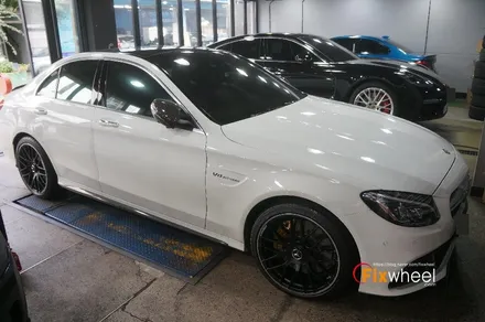 [벤츠 C63 AMG] 투톤 색상 휠도색 & 캘리퍼도색 / 하남시 풍산동