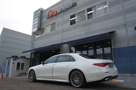벤츠 W223 S580 21인치 신마차휠 휠복원 / 하남시 풍산동