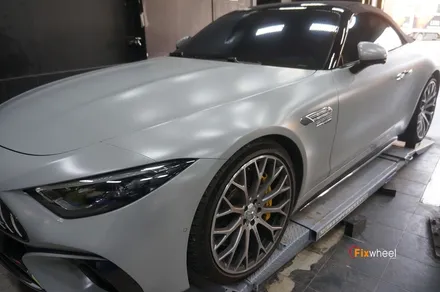 R232 벤츠 SL63AMG 로고 살려서 휠복원 / 하남시 풍산동