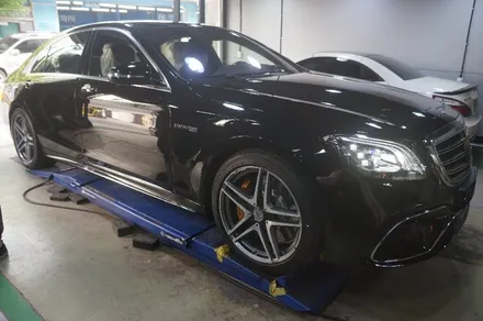 [벤츠 S63 AMG] 골드컬러 캘리퍼도색~ / 하남시 풍산동