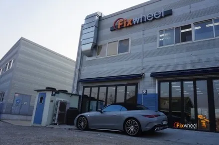 R232 벤츠 SL63AMG 로고 살려서 휠복원 / 하남시 풍산동
