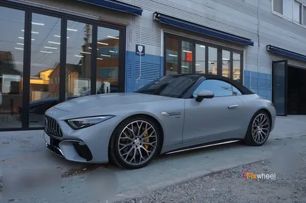 R232 벤츠 SL63AMG 로고 살려서 휠복원 / 하남시 풍산동