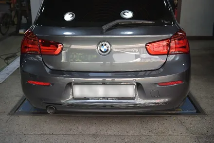 BMW118d 의 평범한 실버휠을 크롬쉐도우 색상으로 도색하다.. / 하남시 풍산동