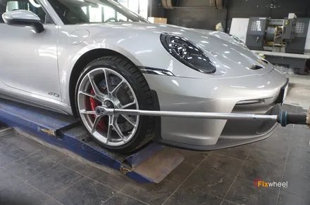 [휠도색]포르쉐 911(992) GT3 사틴 네오다임(Satin Neodyme) 휠도색작업 / 하남시 풍산동